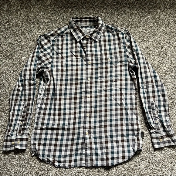 The North Face Other - The North Face Grey Plaid Long Sleeve Button Up Mens M
